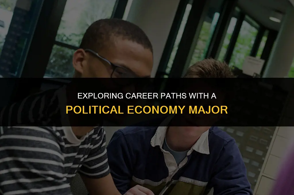 what careers can i use a political ecomomy major in