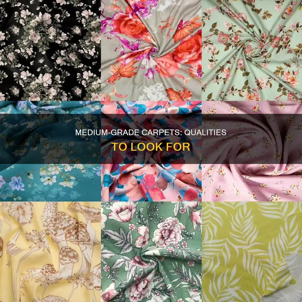 what carpet qualities constitute a good medium grade carpet