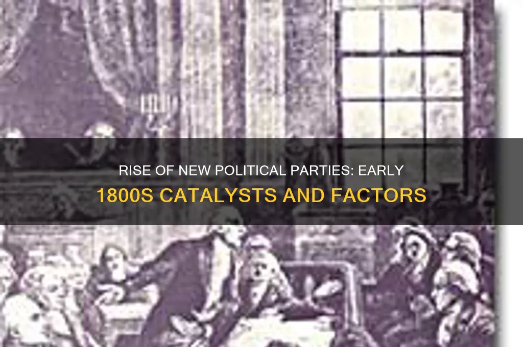 what caused mew political parties in the early 1800s