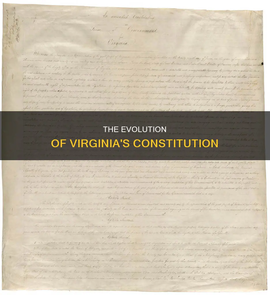 what caused the adoption of the current constitution of virginia