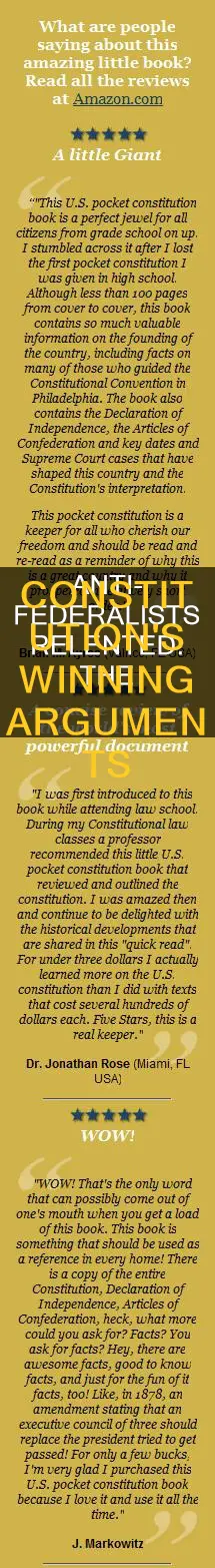 what caused the anti-federalists to finally accept the constitution