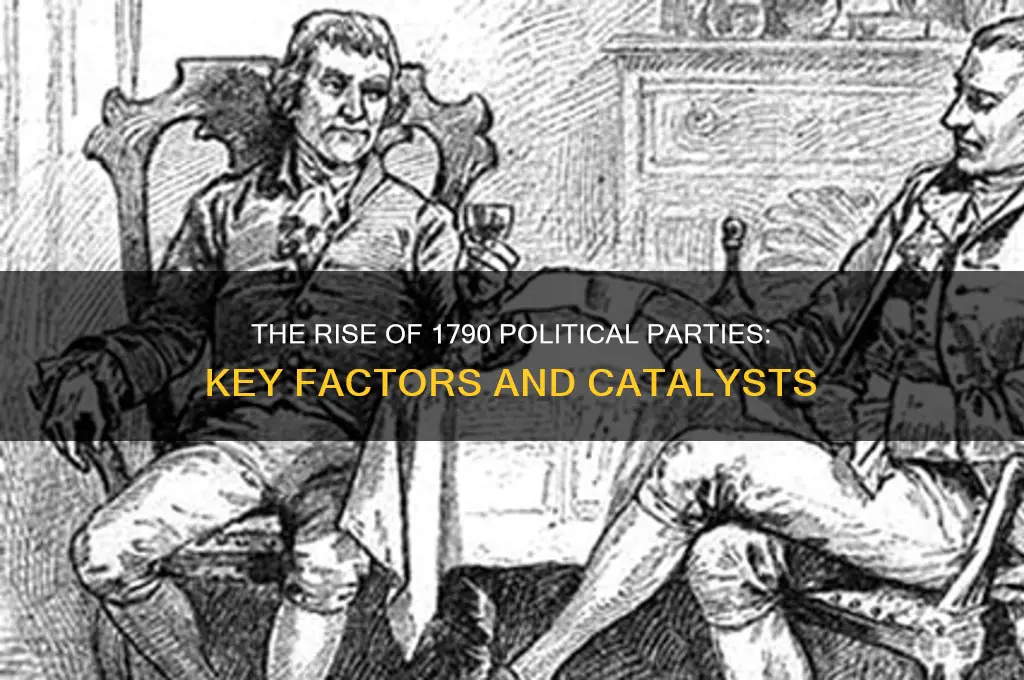 what caused the developments of 1790 political partiees