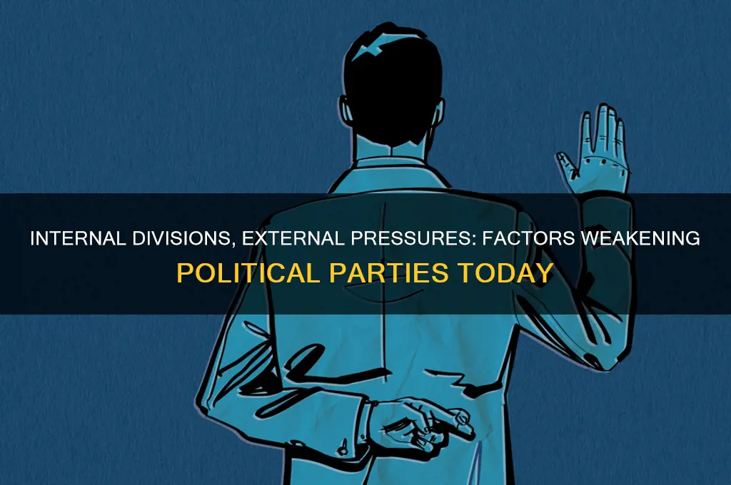 what causes political parties to weaken