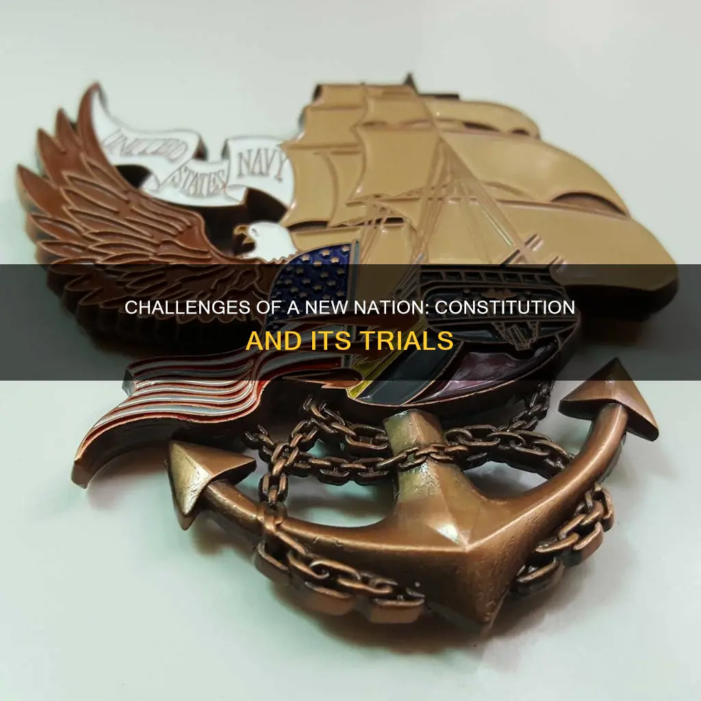 what challenges faced the new nation under the constitution