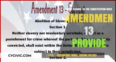 Ending Slavery: The 13th Amendment's Constitutional Change