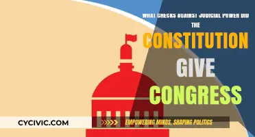 Congress' Checks: Judicial Power and the Constitution