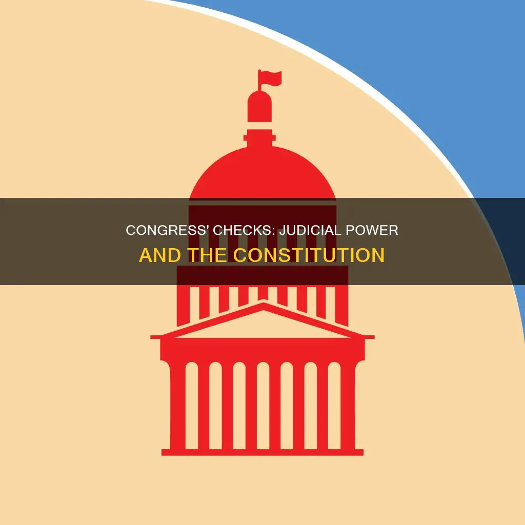 what checks against judicial power did the constitution give congress