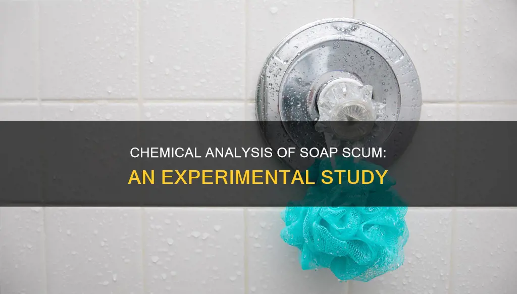 what chemical substance constitute the soap scum in this experiment