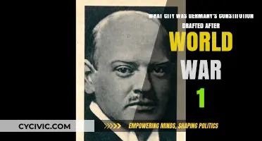 Post-WW1 Germany: Drafting a Constitution, City?