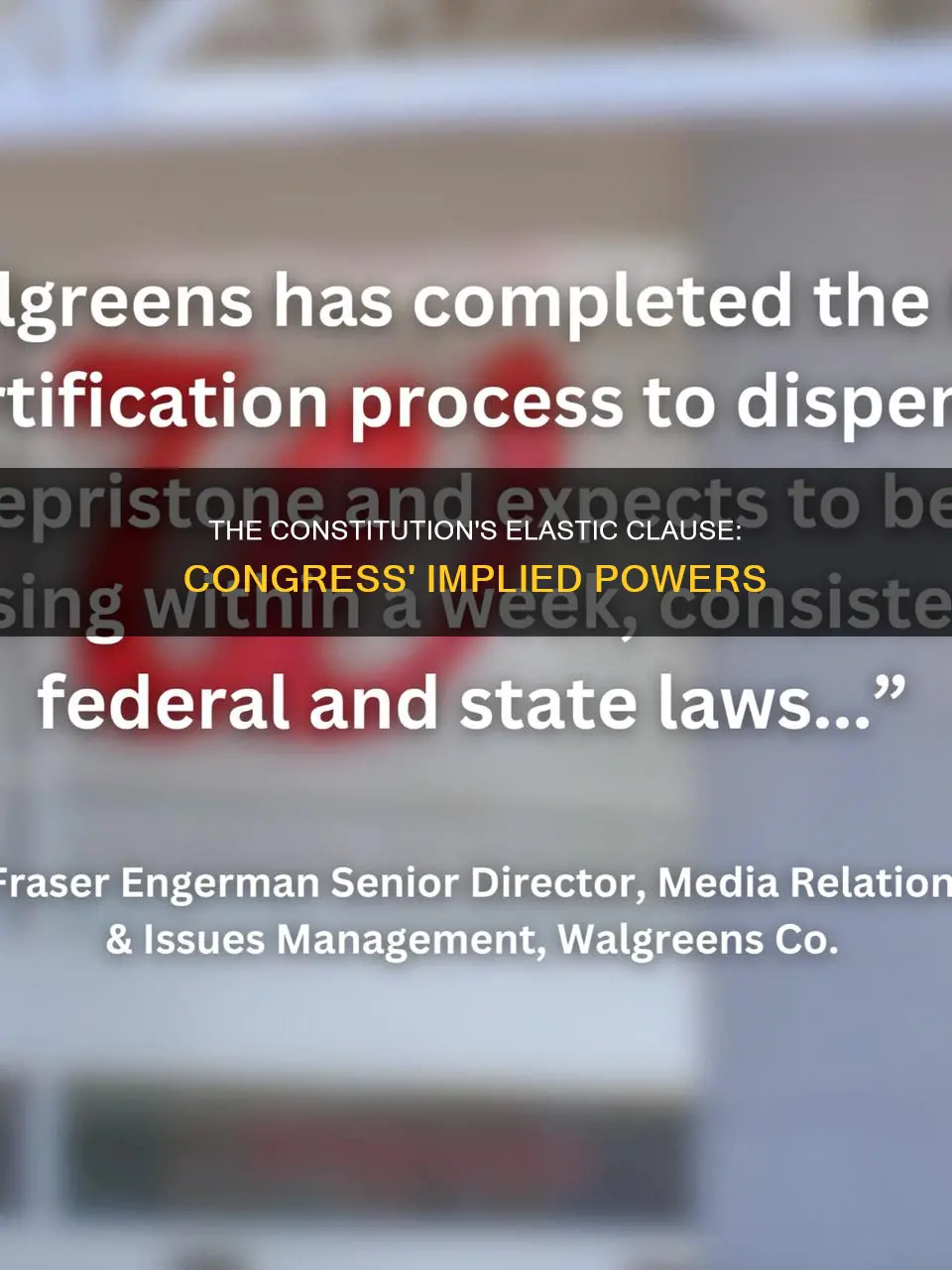 what clause in the constitution gives congress implied powers