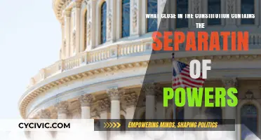 The Constitution's Separation of Powers Clause: Exploring the Division