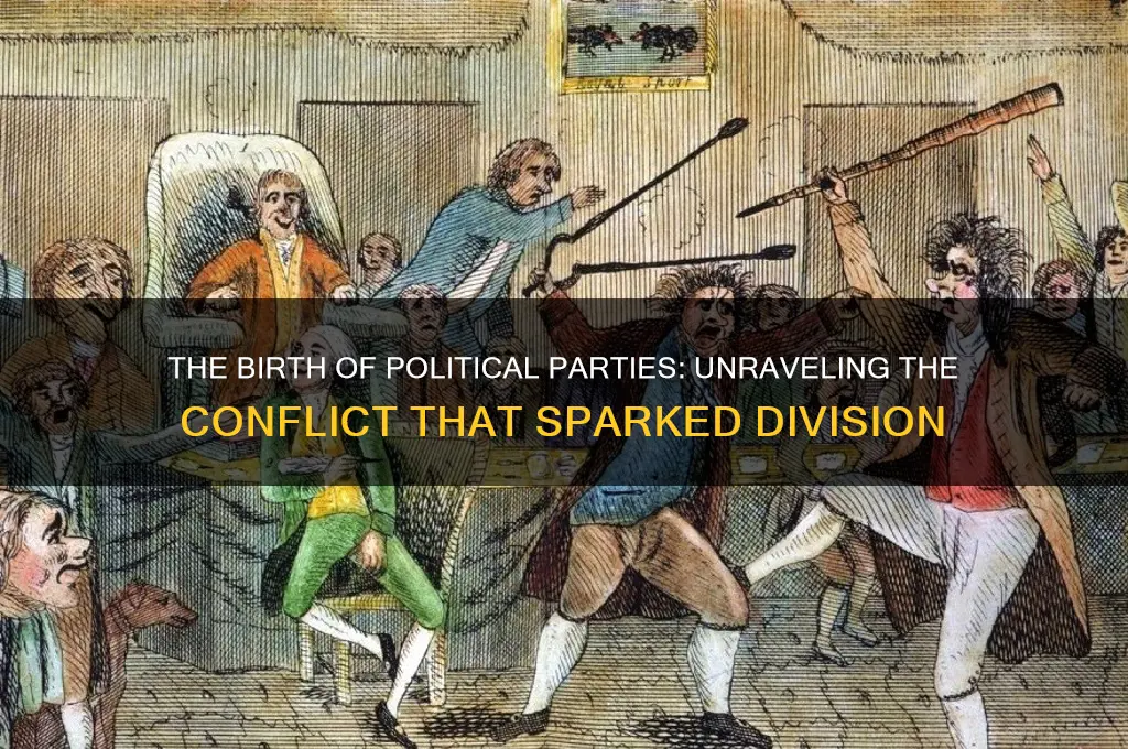 what conflict led to the first political parties