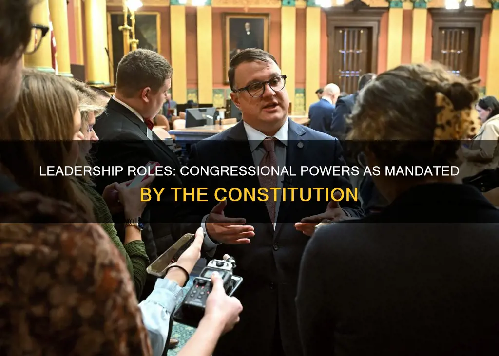 what congressional leadership position is mandated by the constitution