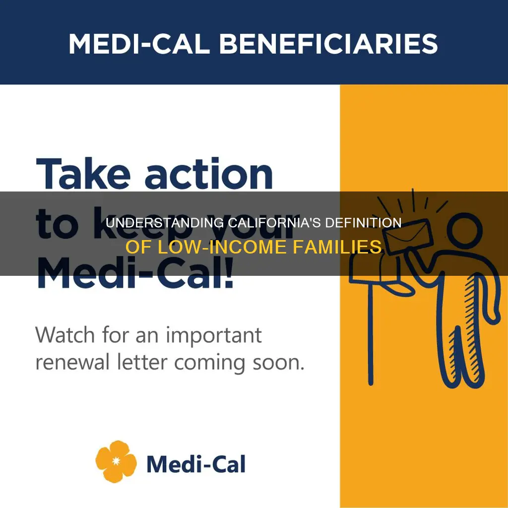 what constitute a low income family in calif