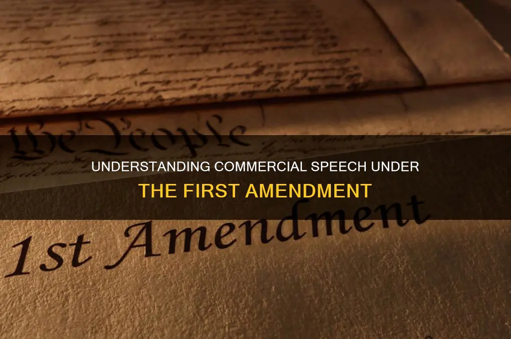 what constitute commercial speech under first amendment