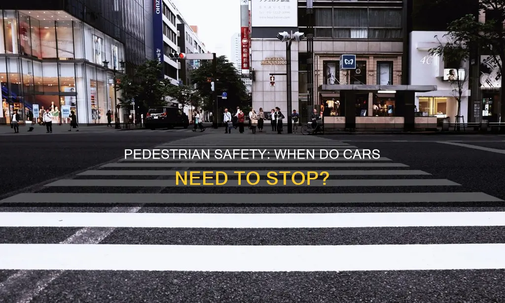 what constitute has station to stop at a pedestrian walking