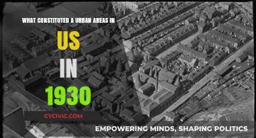 Urban Areas in 1930s USA: Defining Features