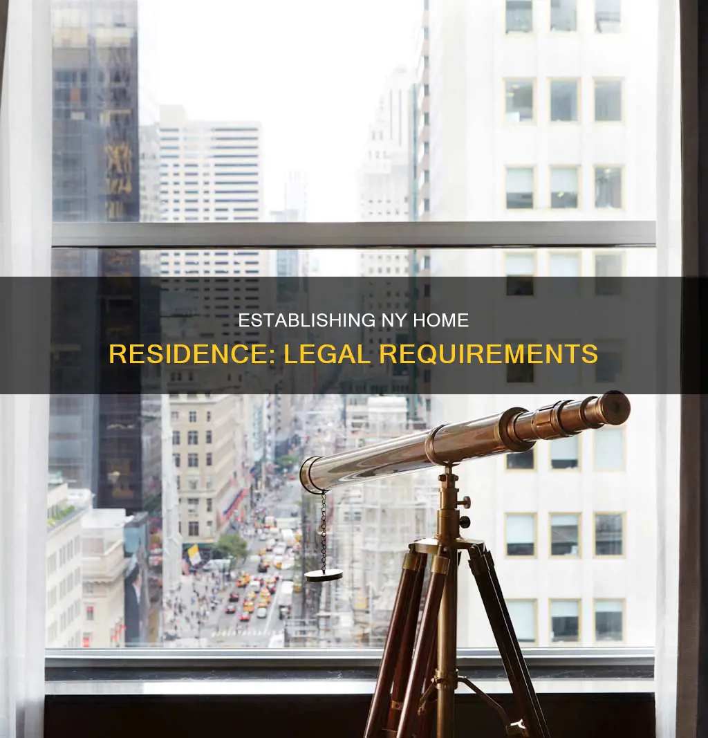 what constituted taking residence in a home in ny