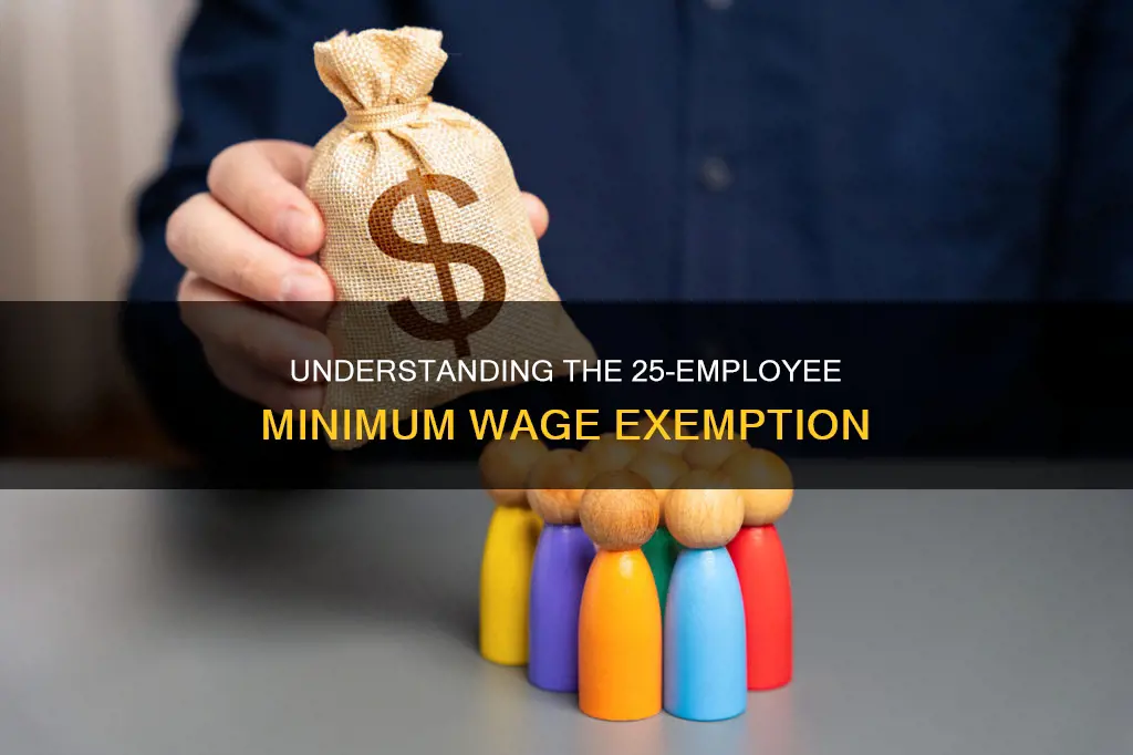 what constitutes 25 employee test for minimum wage