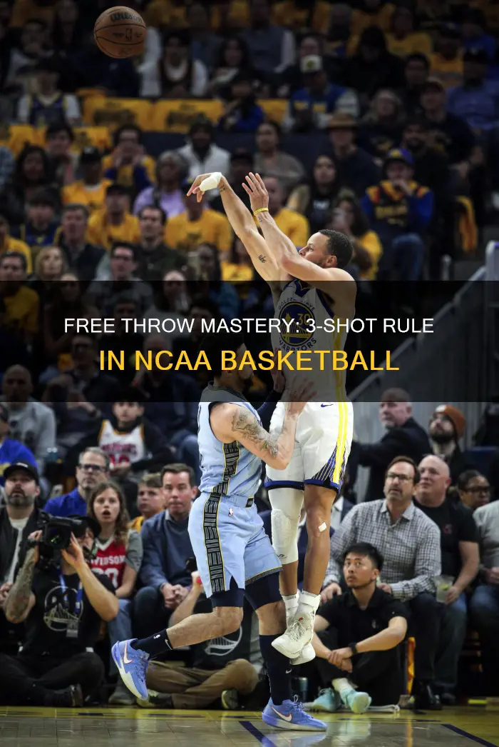 what constitutes a 3 free throw in ncaa basketball