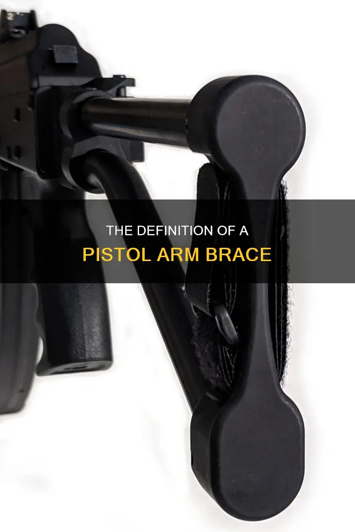 what constitutes a arm brace on a pistol