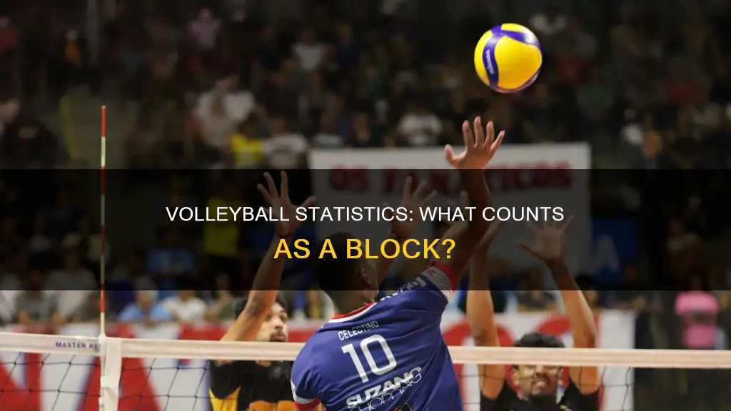 what constitutes a block for statisics inin volleyball