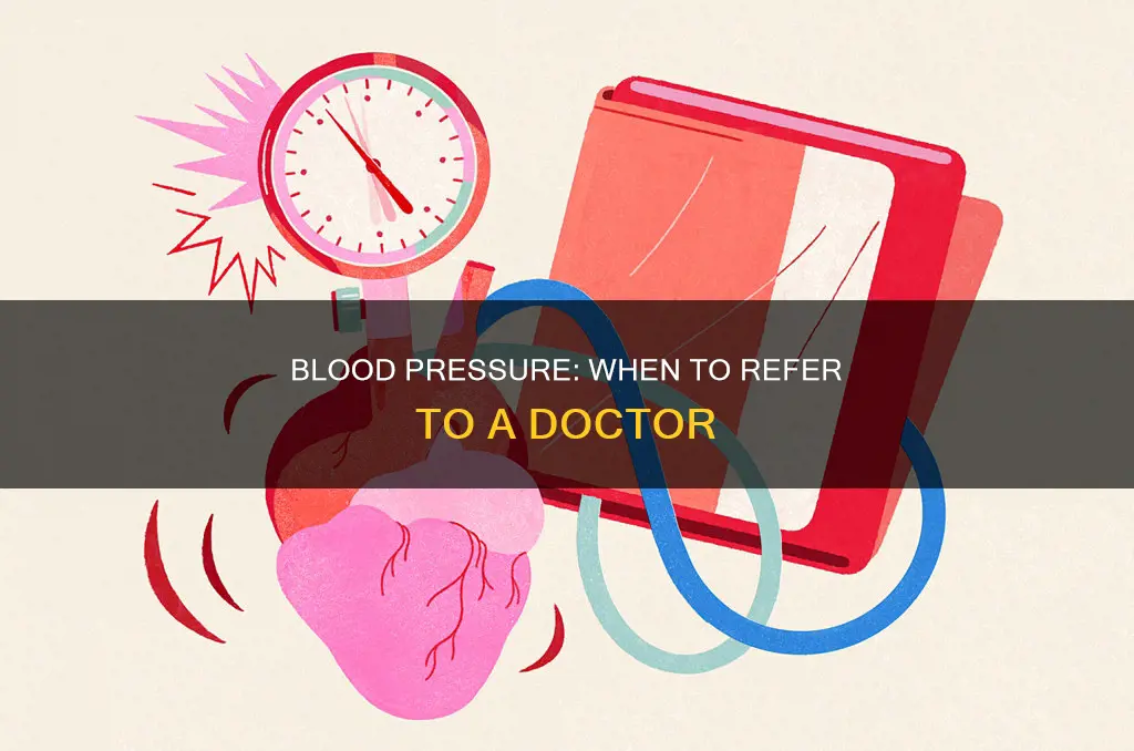 what constitutes a blood pressure referral to a physician