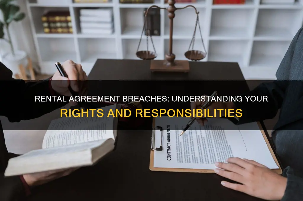 what constitutes a breach of contract in a rental agreement