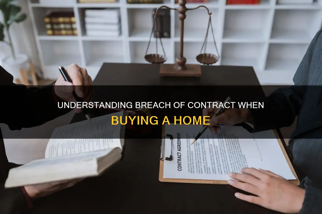 what constitutes a breach of contract when buying a house