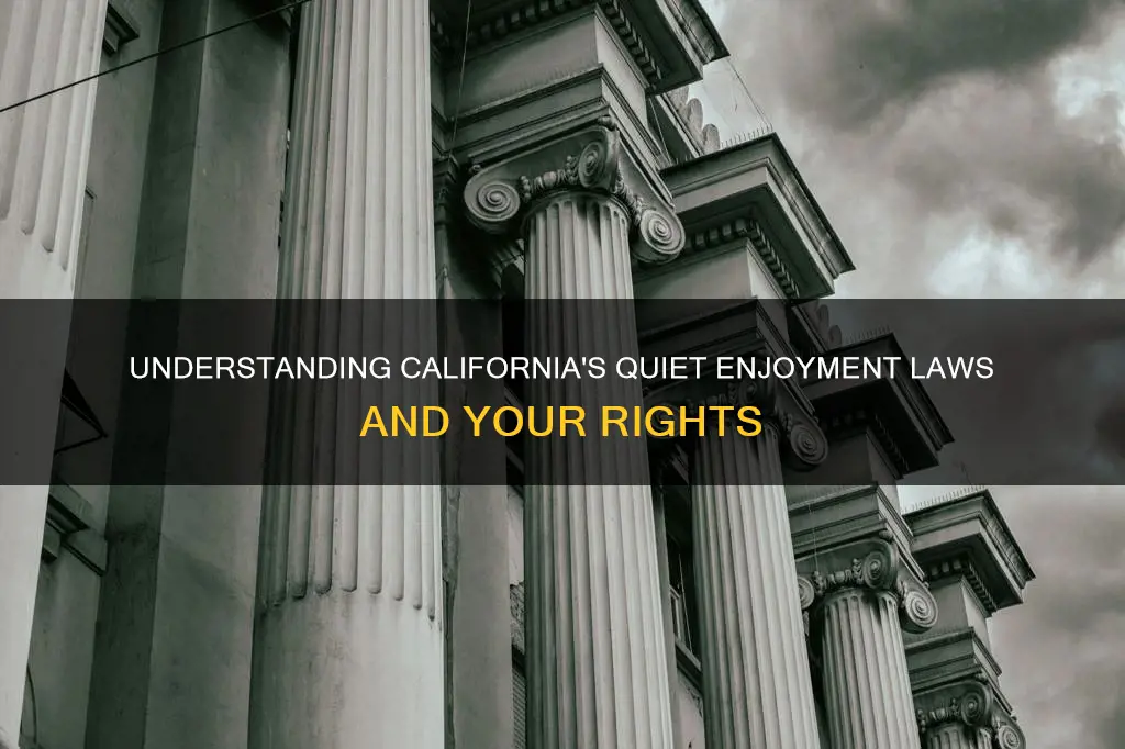 what constitutes a breach of quiet enjoyment california