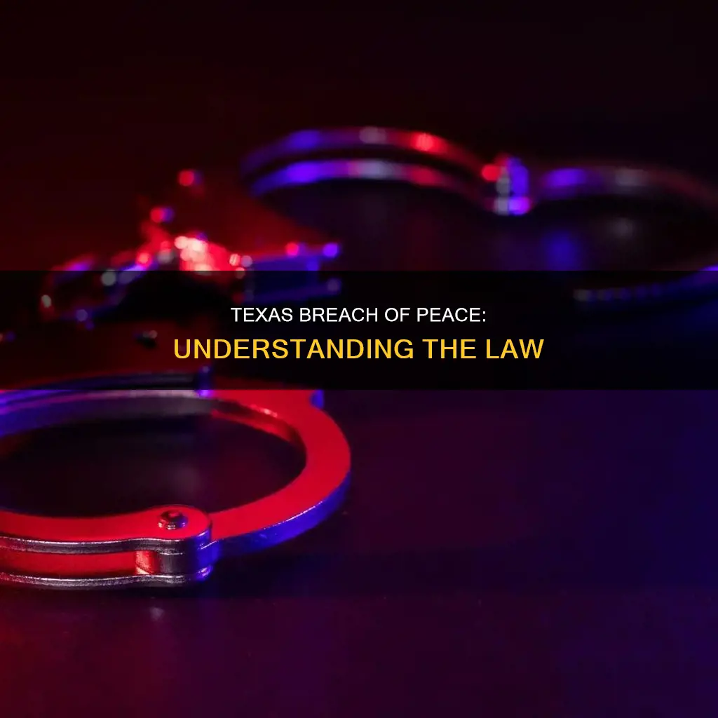what constitutes a breach of the peace in texas