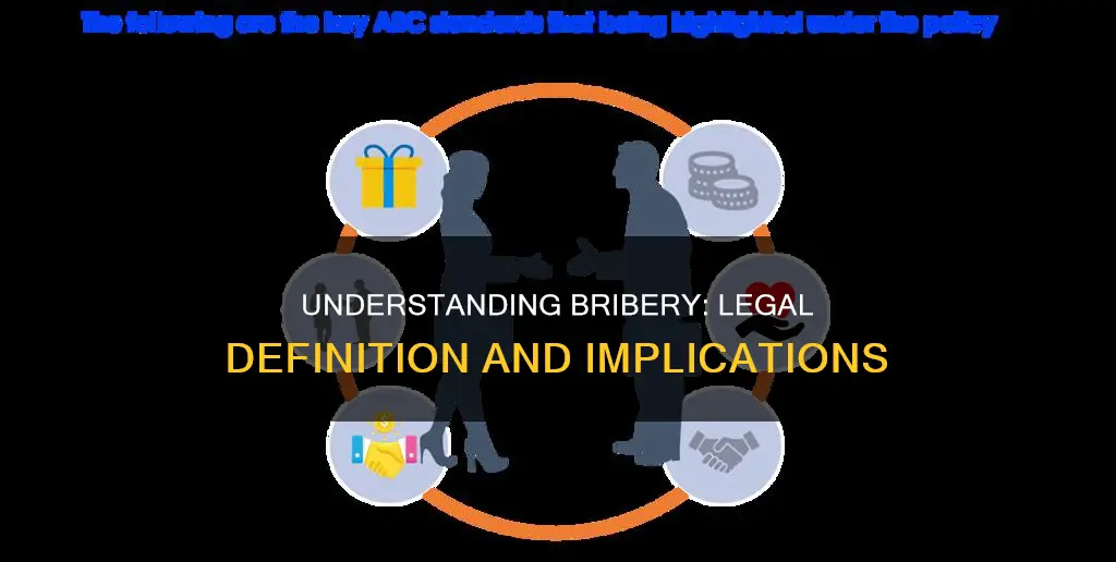 what constitutes a bribe from a legal standpoint
