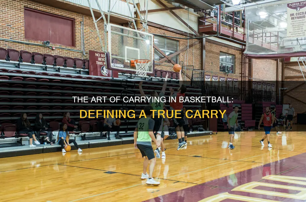 what constitutes a carry in basketball