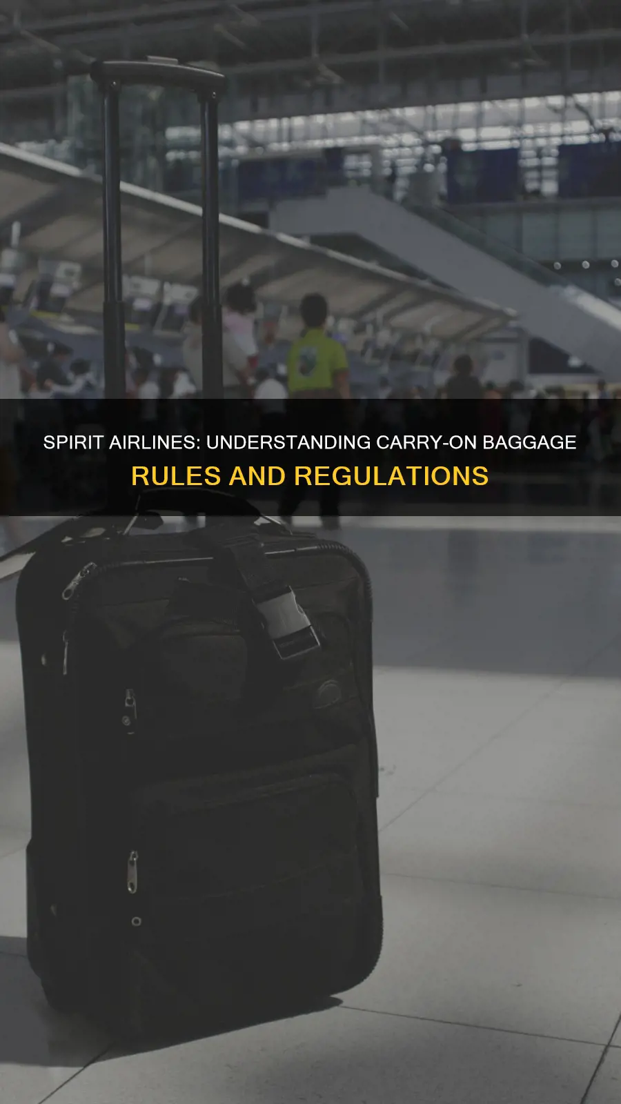 what constitutes a carry on bag on spirit airlines