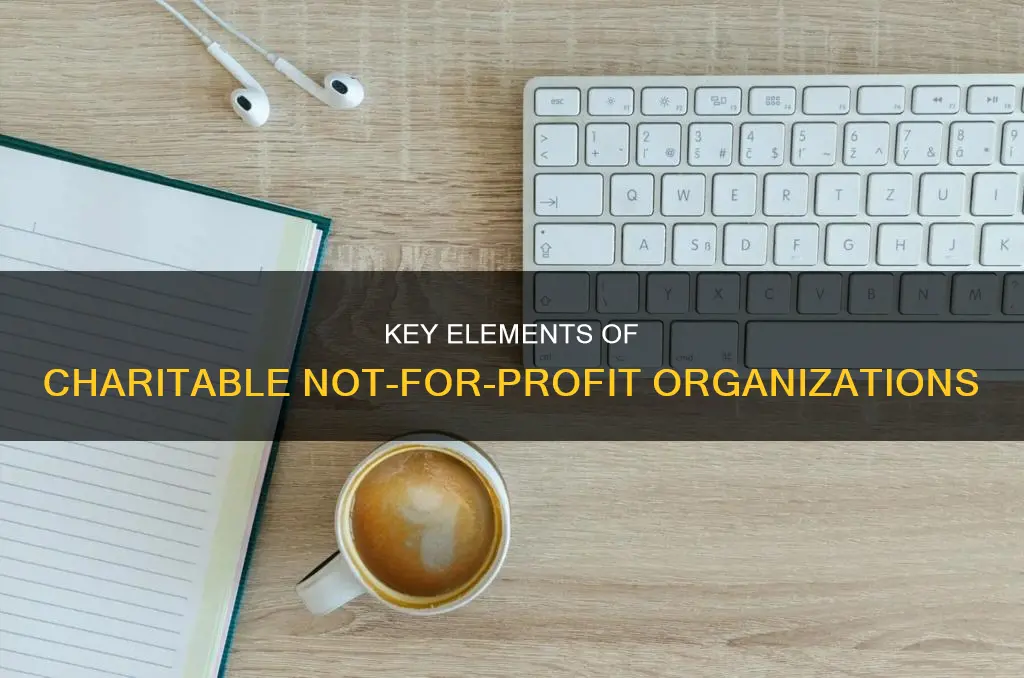 what constitutes a charitable not for profit organization