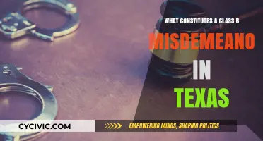 Texas Class B Misdemeanor: Understanding the Law