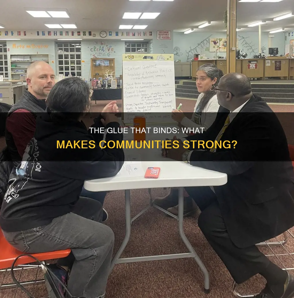 what constitutes a community what holds a community together