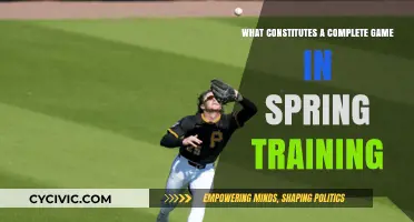 Spring Training: What Makes a Complete Game?