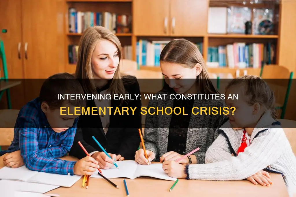 what constitutes a crisis for intervention in elementary school behaviors
