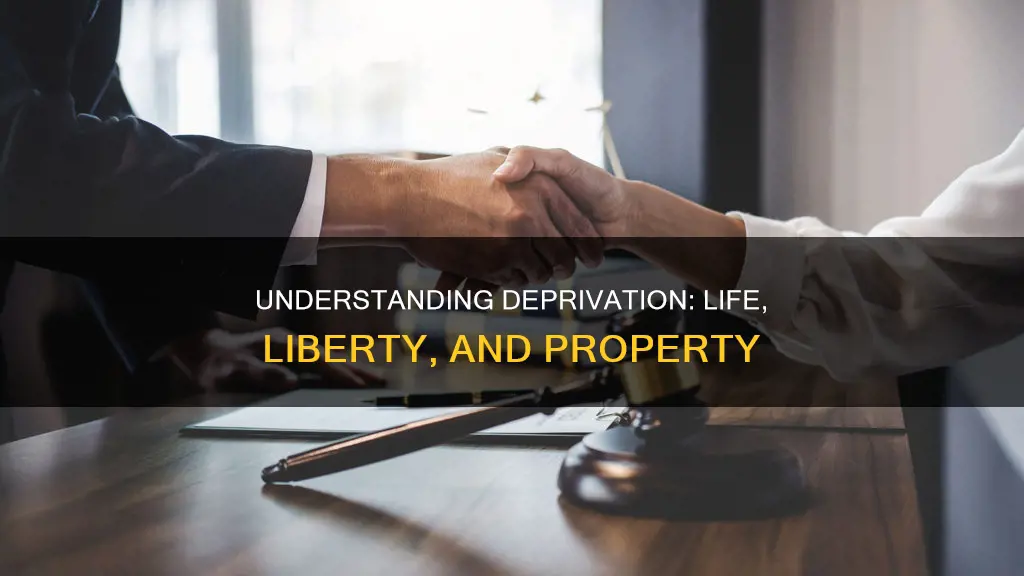 what constitutes a deprivation of life liberty or property