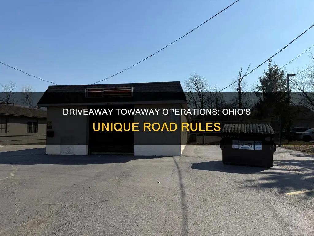 what constitutes a driveaway towaway operation in ohio