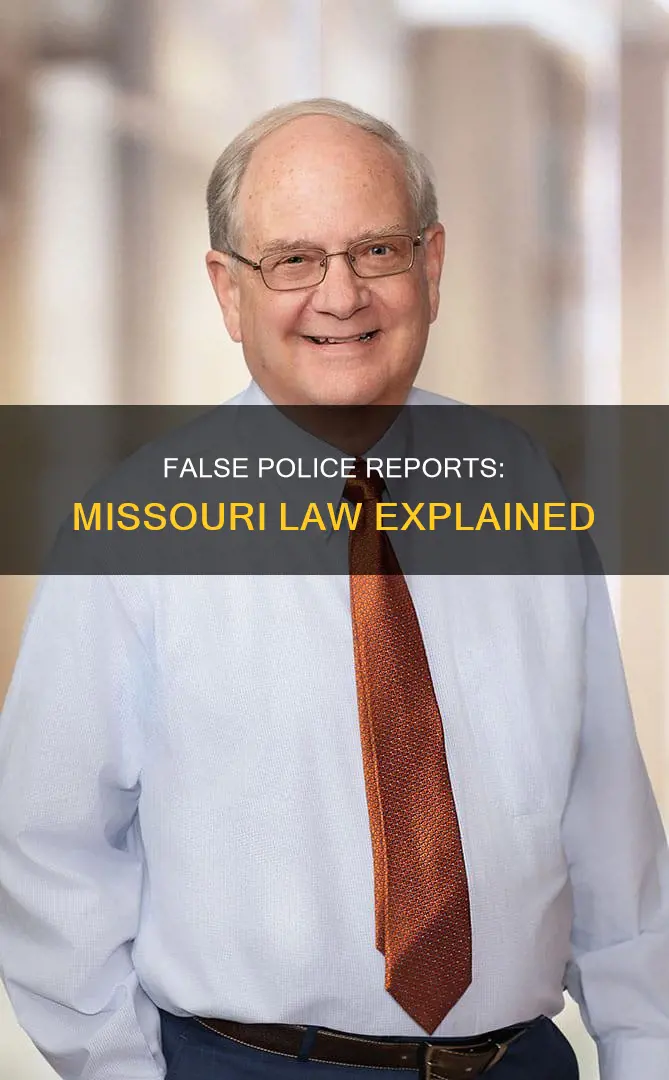 what constitutes a false police report in missouri