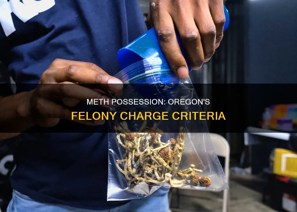 what constitutes a felony meth possesion charge in oregon