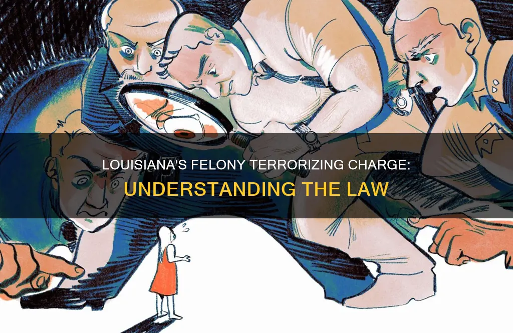 what constitutes a felony terrorizing charge in louisiana