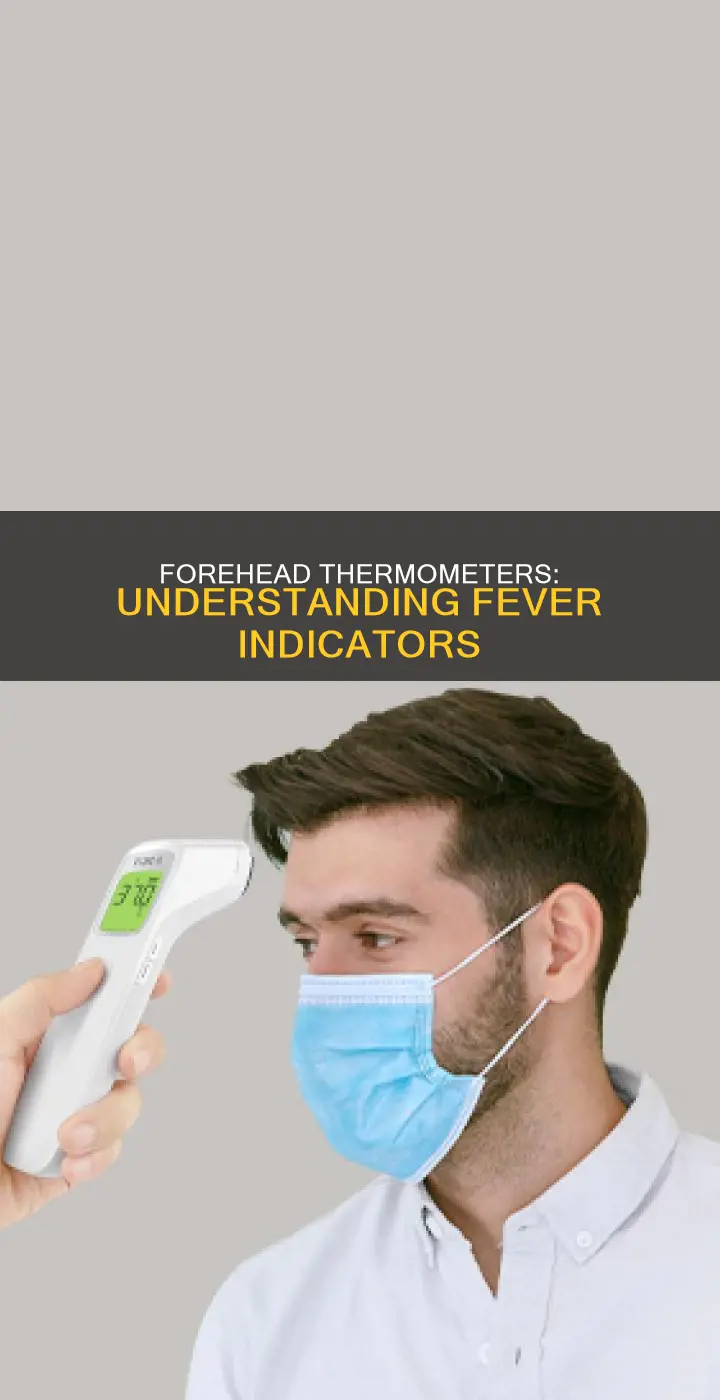 what constitutes a fever for a forejead thermometer