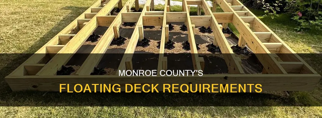 what constitutes a floating deck in monroe county
