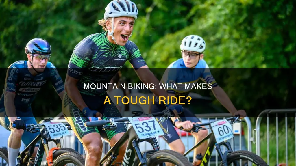 what constitutes a hard day of mountain biking