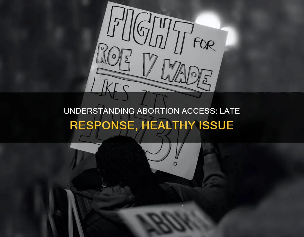 what constitutes a healthy issue for a late response abortion