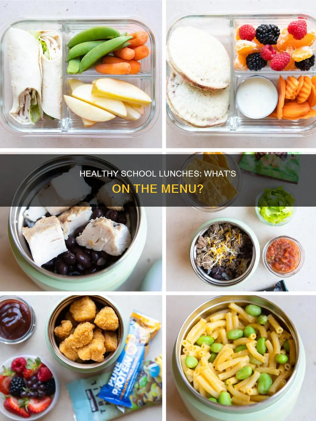 what constitutes a healthy lunch in a public school system