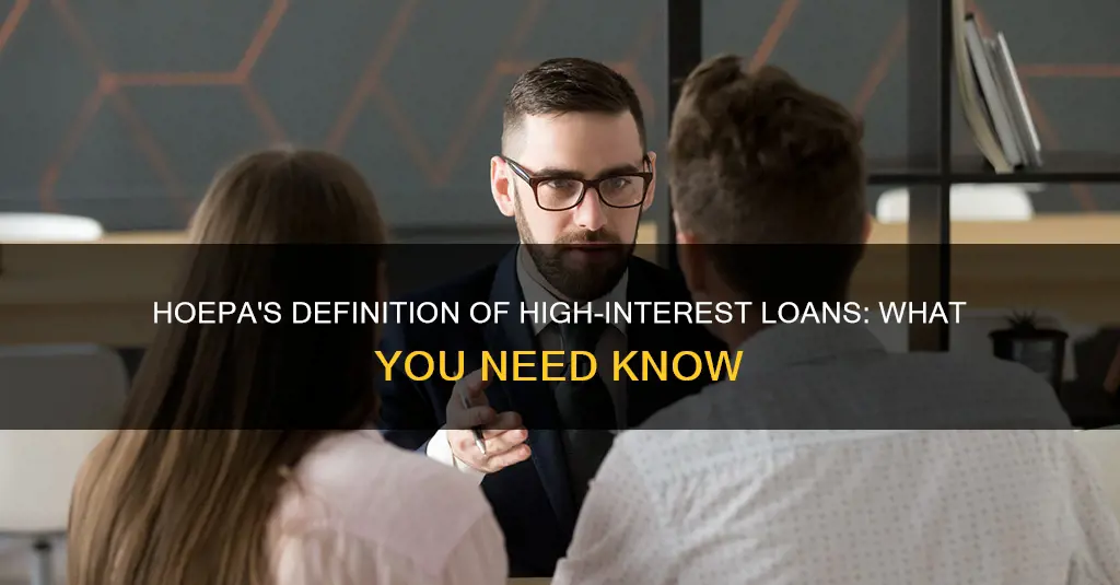 what constitutes a high-interest loan as defined by hoepa